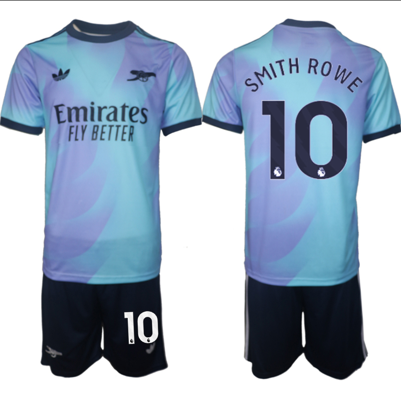 Men 2024-2025 Club Arsenal away Purple blue 10 Soccer Jersey